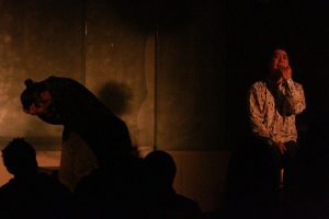詩人・久世孝臣とダンサー・森 政博による二人芝居『僕とパンツとトンプソン』（2017年11月19日）記録写真