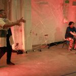 詩人・久世孝臣とダンサー・森 政博による二人芝居『僕とパンツとトンプソン』再演記録（2018年8月24・25日）記録写真
